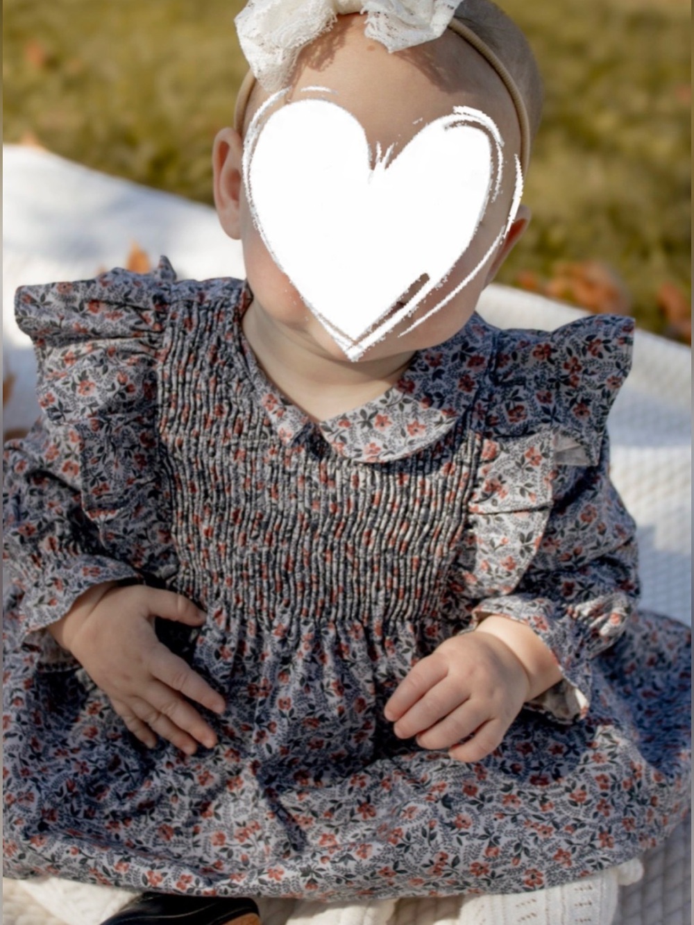 La Coqueta Smocked Floral Baby Girl Dress